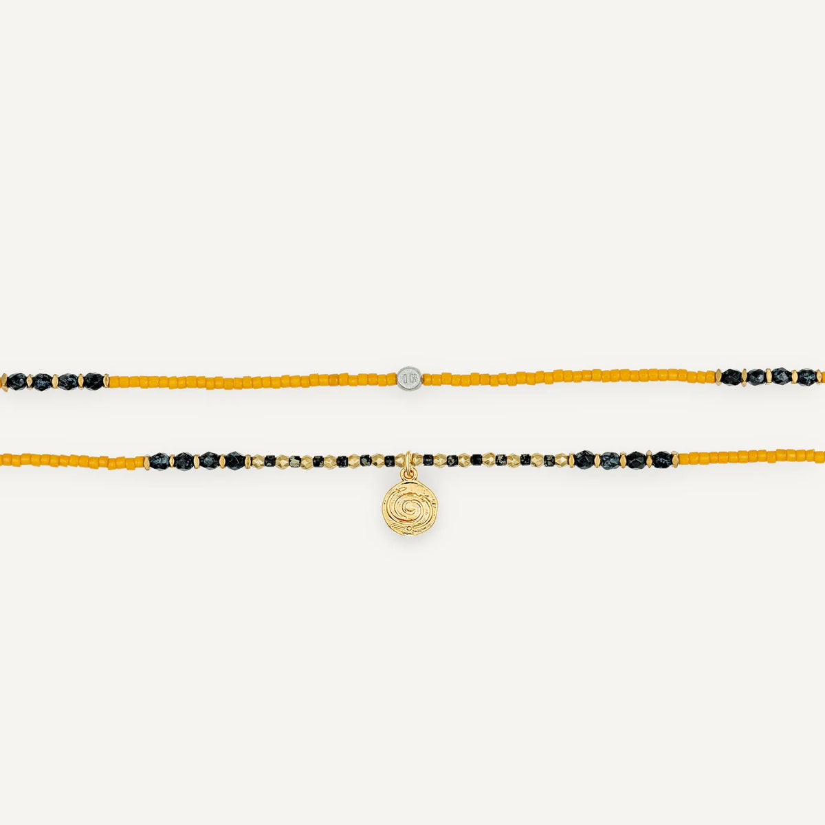collier / bracelet TRANSFORMATION 3 - Moutarde - Têtes Blondes