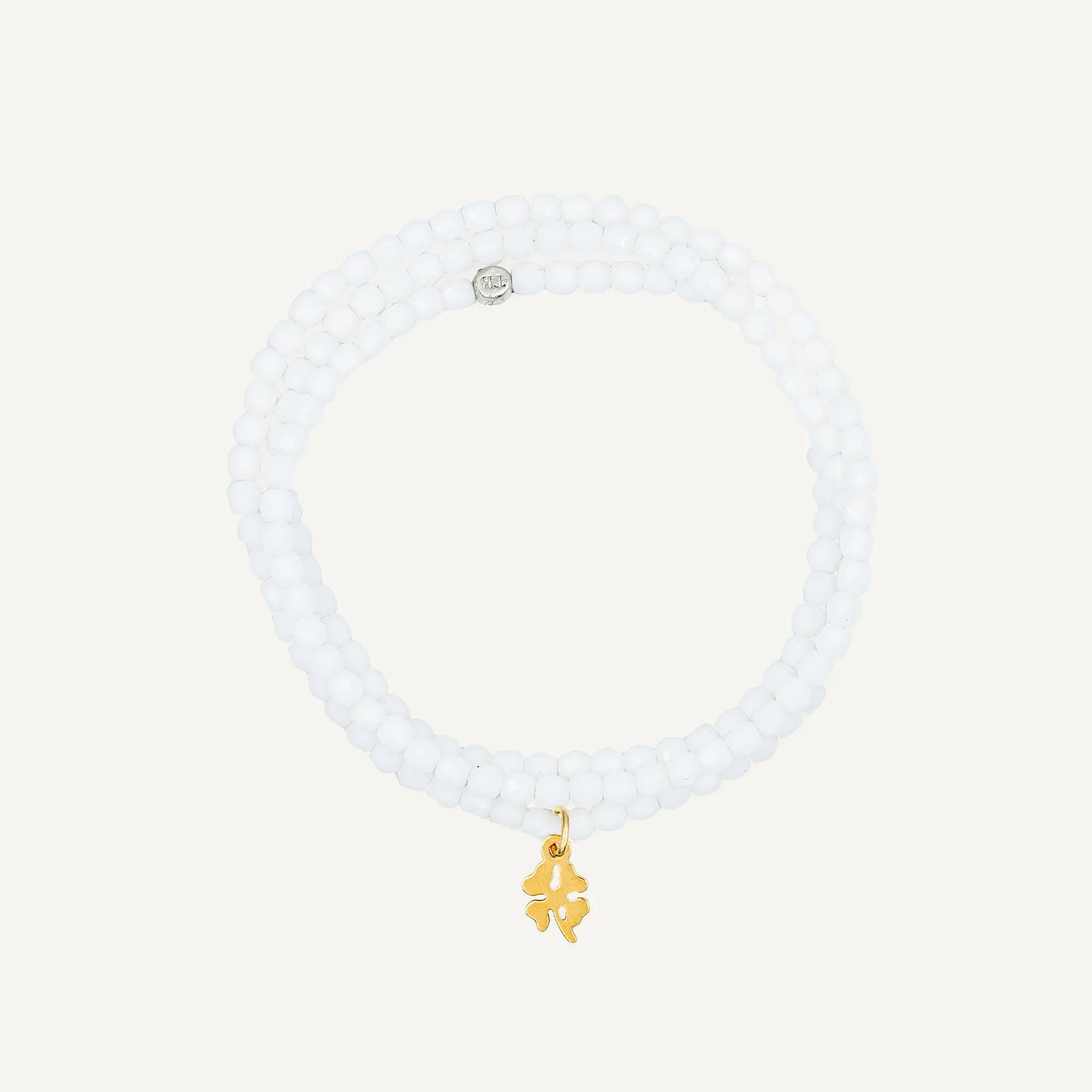 Collier-Bracelet Blanc