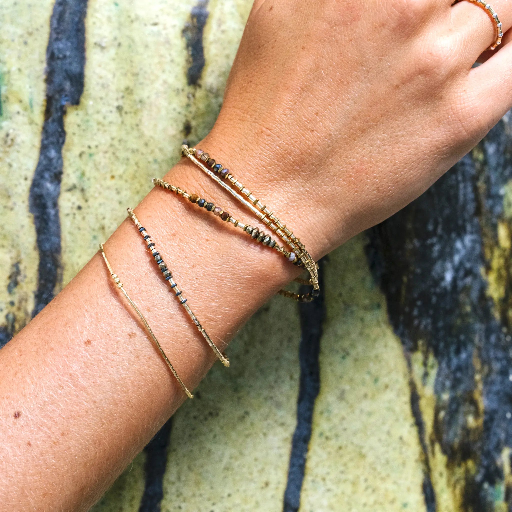 collier / bracelet VERA 3 - Pietersite - Têtes Blondes