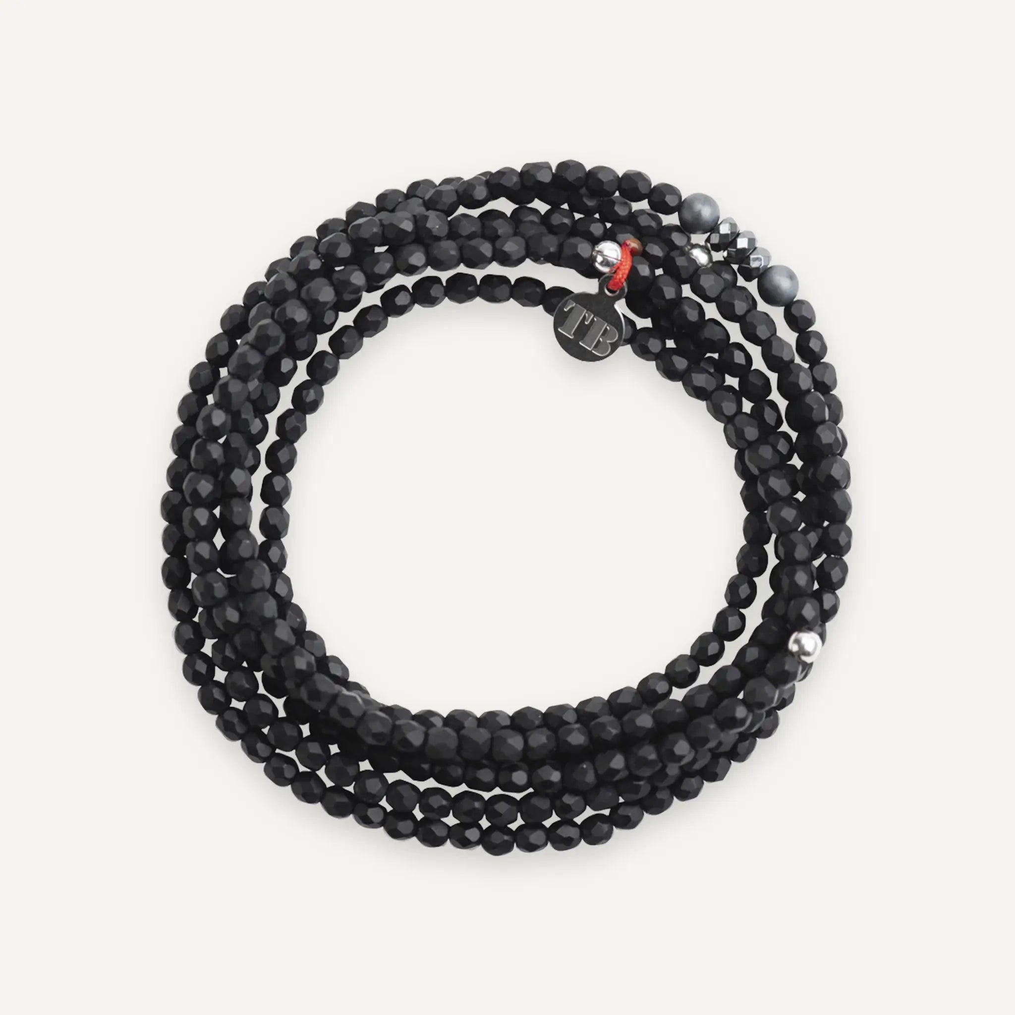 collier / bracelet VERO Noir Mat - Têtes Blondes