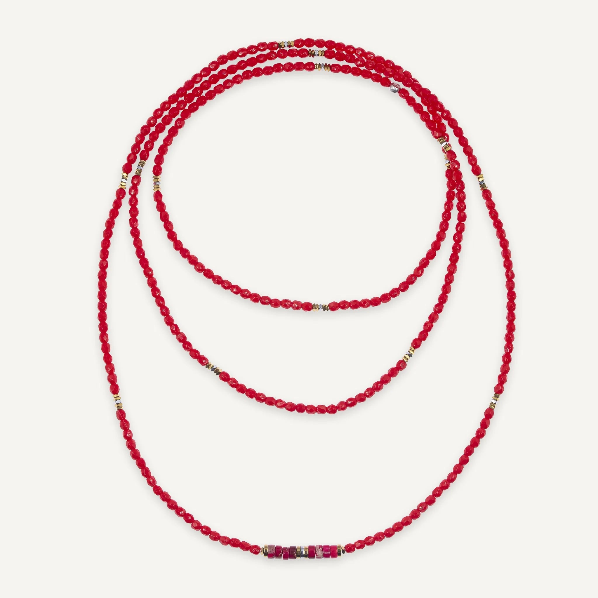 collier / bracelet VIR Rouge - Têtes Blondes