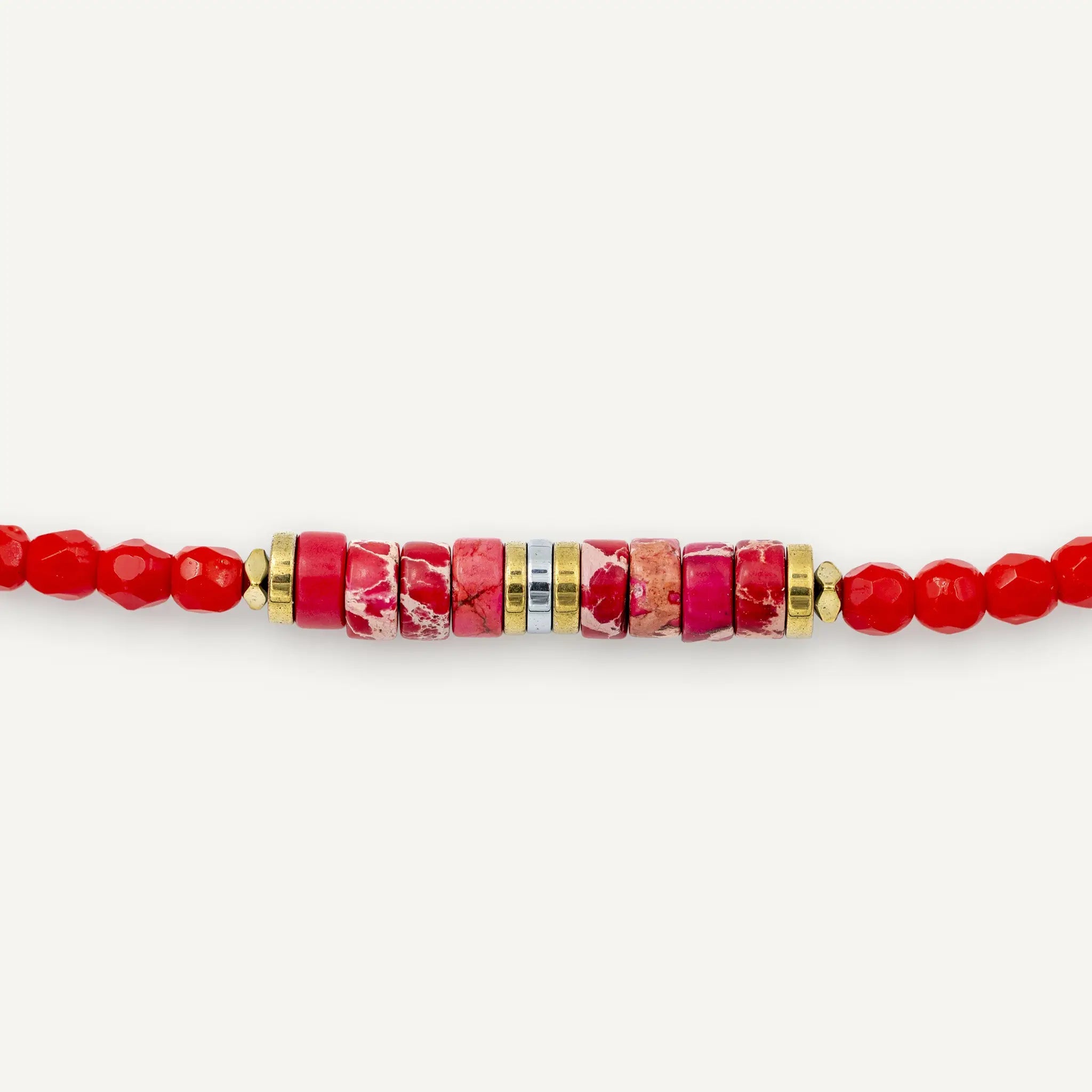 collier / bracelet VIR Rouge - Têtes Blondes