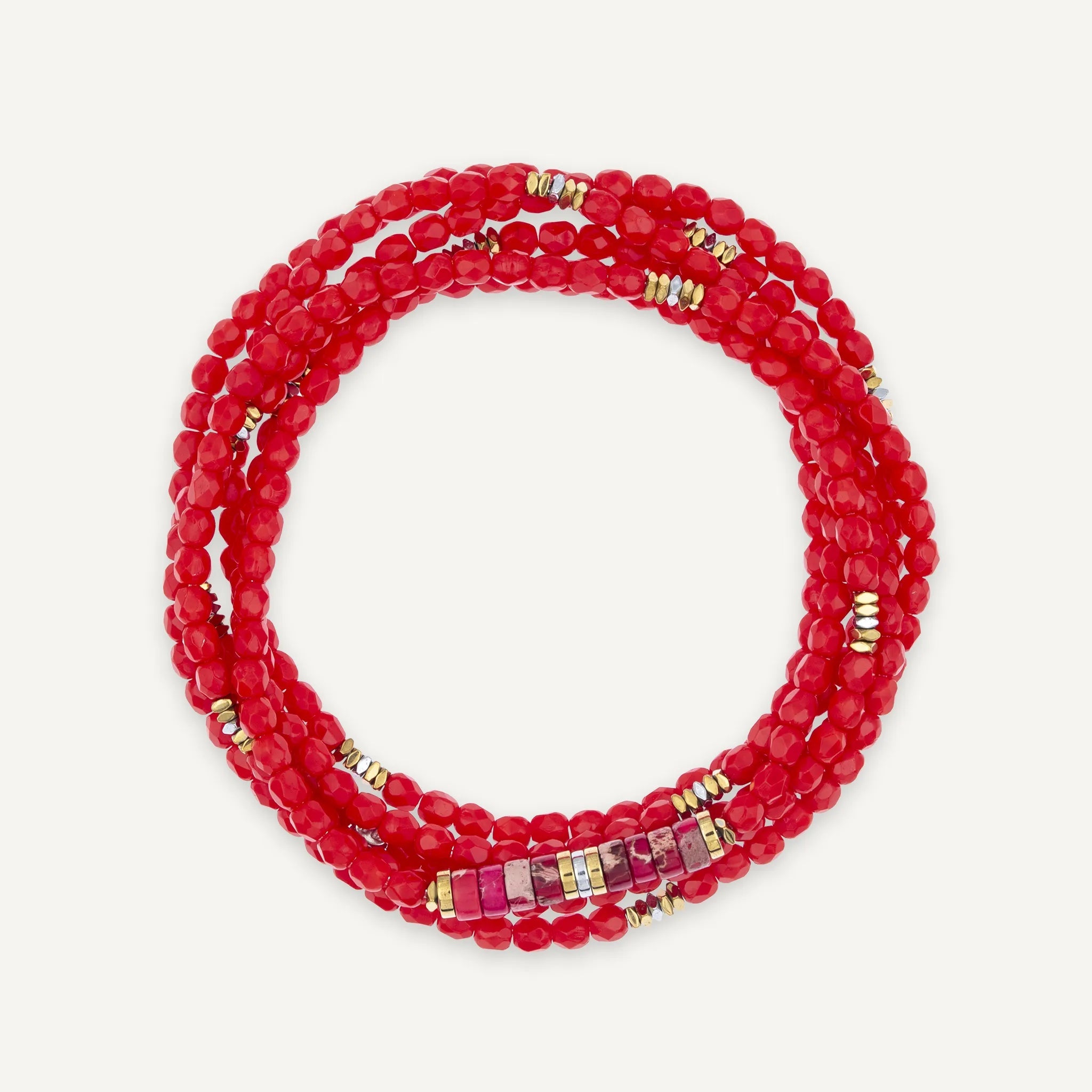collier / bracelet VIR Rouge - Têtes Blondes