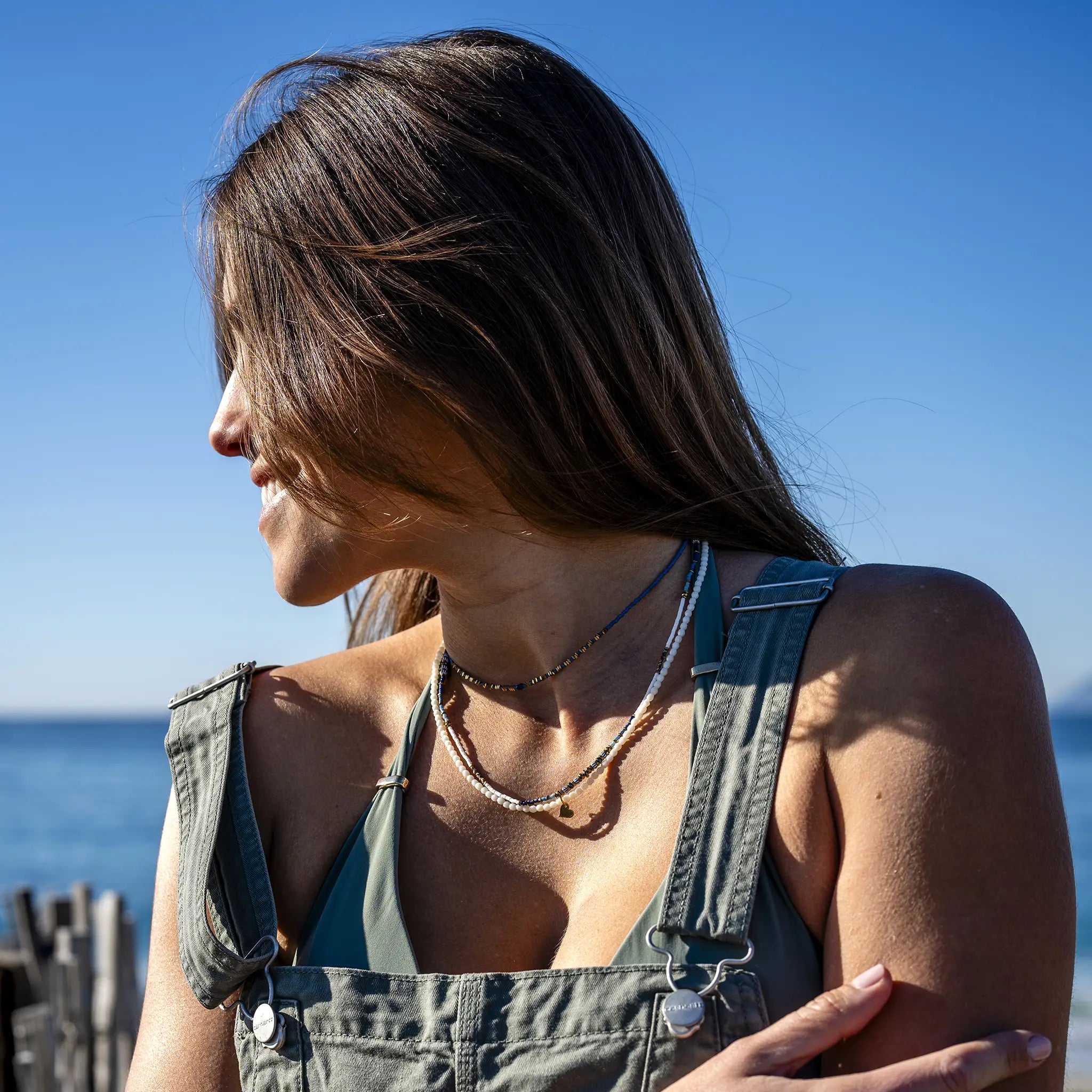 collier / bracelet WAVE 3 Slim - Bleu - Têtes Blondes