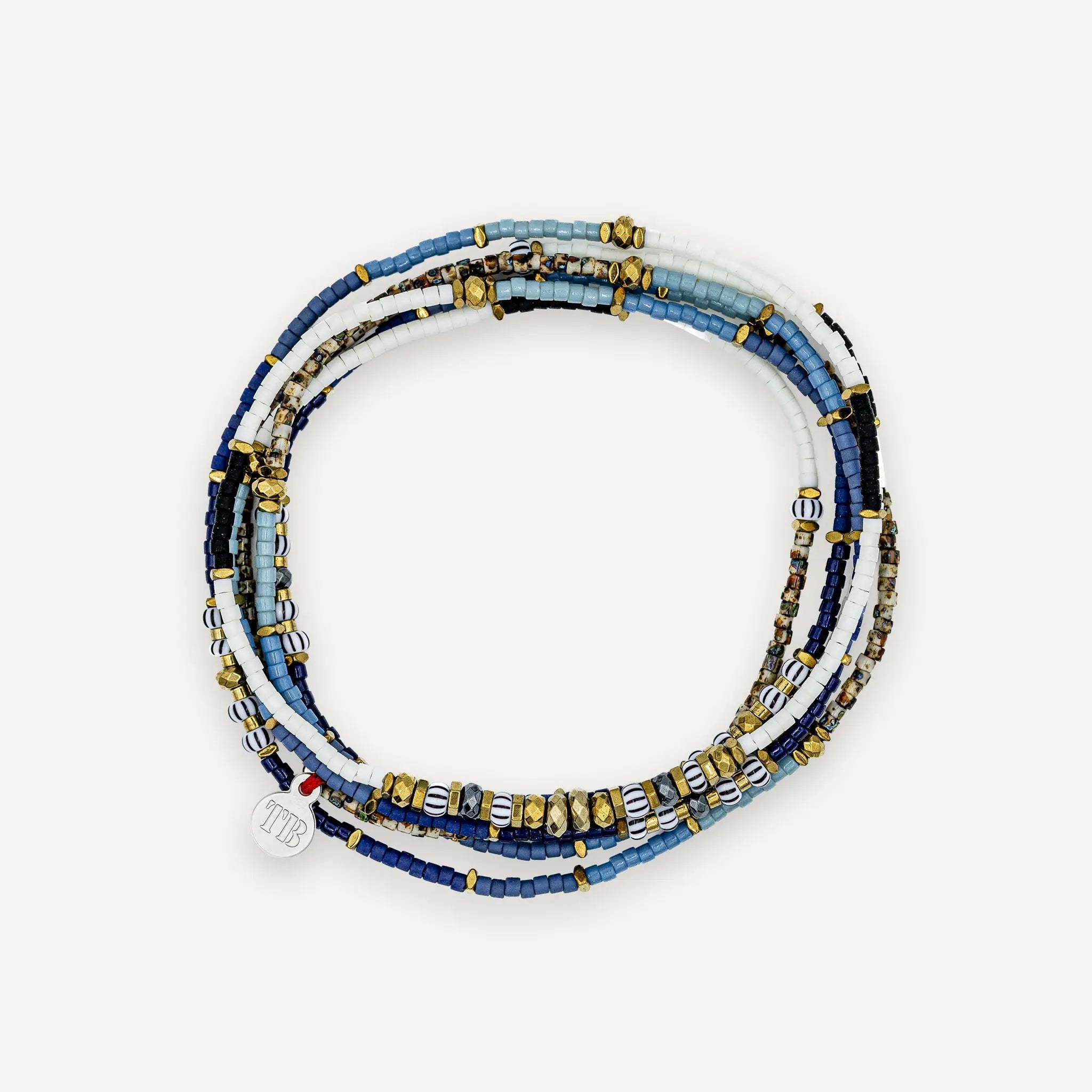 collier / bracelet WAVE 6 - Bleu - Têtes Blondes
