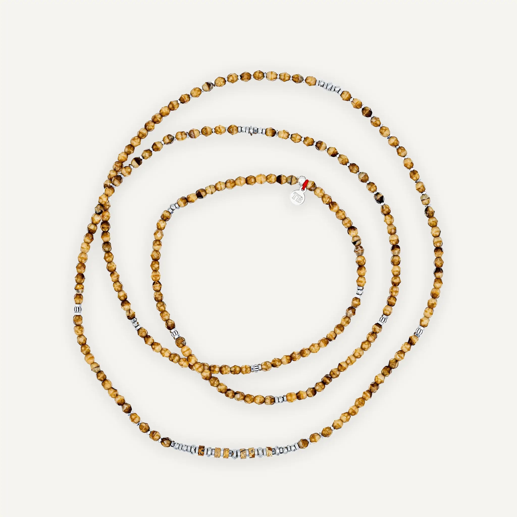 collier / bracelet WOODY 6 - Caramel - Têtes Blondes