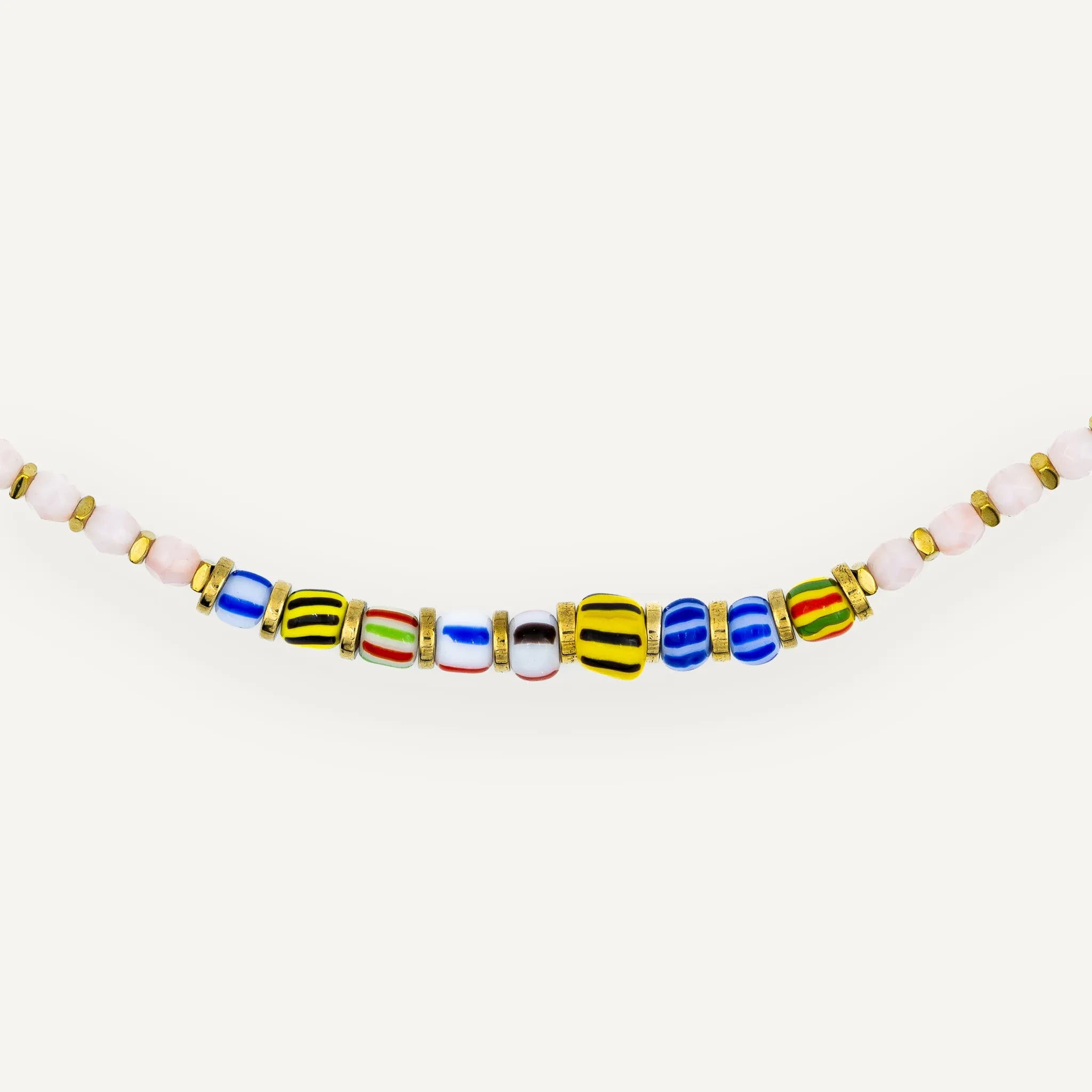 collier / bracelet YVES - Rose Guimauve - Têtes Blondes