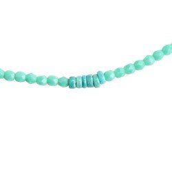 Collier bracelet turquoise multirang Joanna