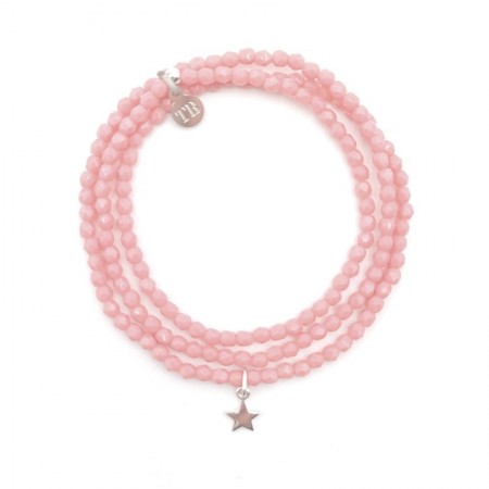 Star rose bracelet 3 tours Colliers - Bracelets 2 en 1