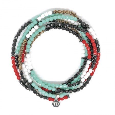 Indian navajo bracelet 6 tours Colliers - Bracelets 2 en 1