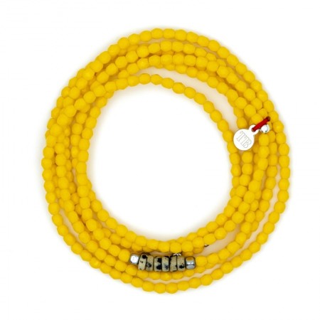 VIR jaune bracelet 6 tours Femme