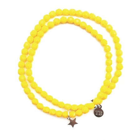 STAR Jaune Tournesol Colliers - Bracelets 2 en 1
