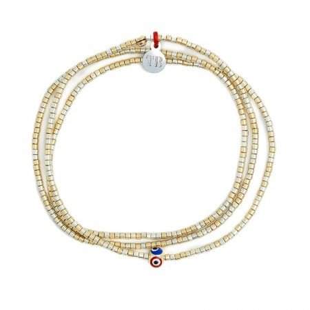 SLIM Nazar Gold Tie & Dye Colliers - Bracelets 2 en 1