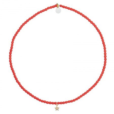 Collier ras du cou Star Gold Red