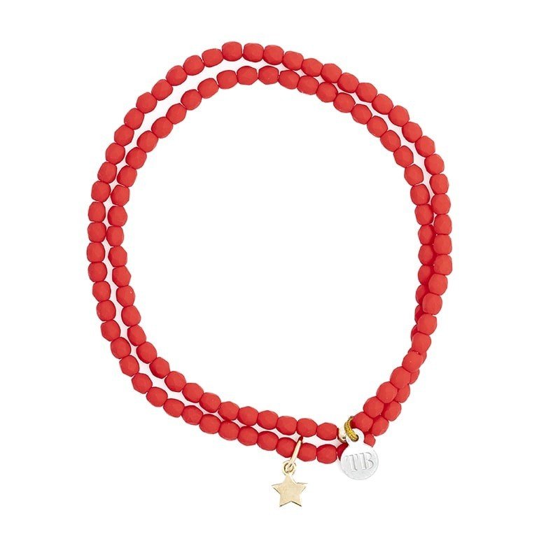 Collier ras du cou Star Gold Red