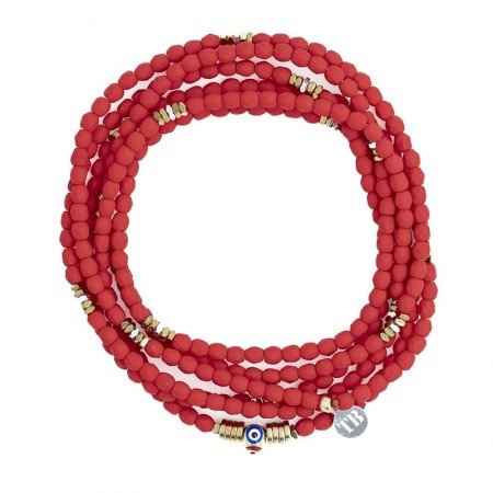 NAZAR Red Mat 6 Colliers - Bracelets 2 en 1
