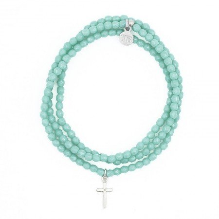 Collier bracelet turquoise multirang New cross