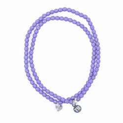Coeur Purple bracelet 2 tours