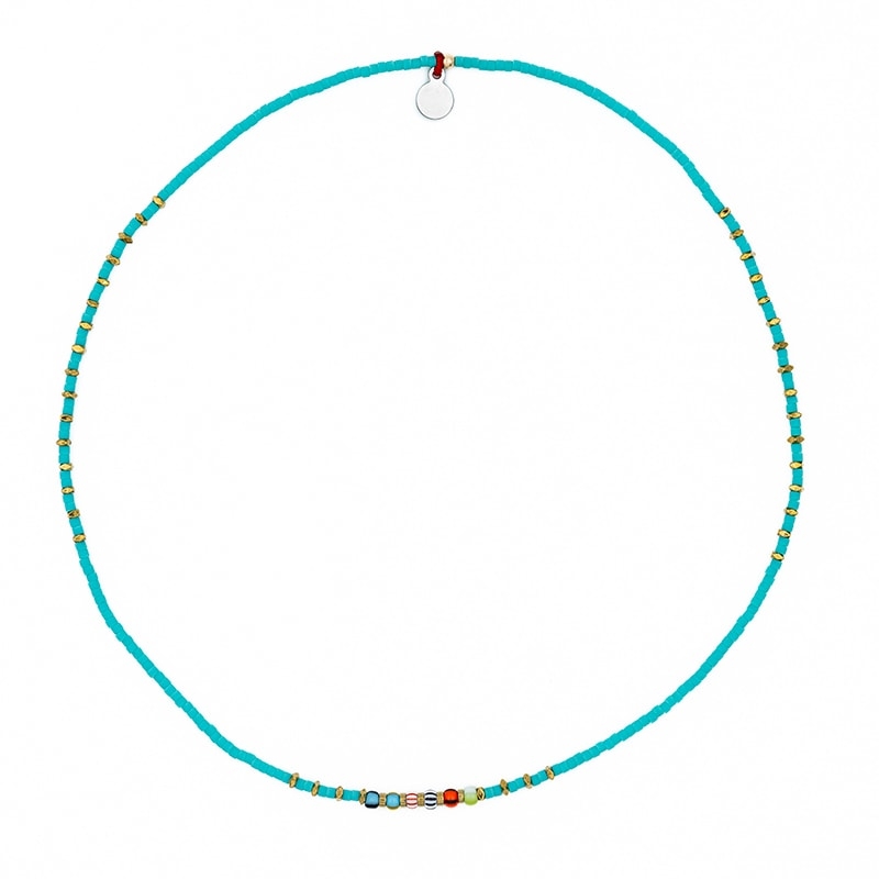 Collier ras du cou - Ultra fin Andy Turquoise