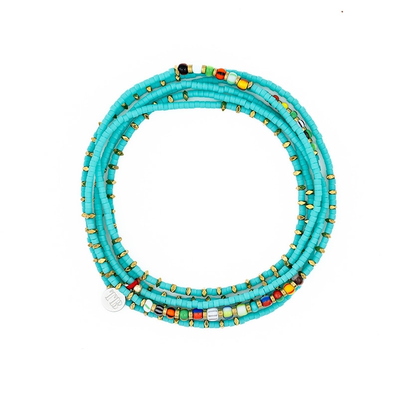 Collier et Bracelet - Ultra fin Andy Turquoise 6