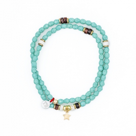 Star Gold Turquoise - Howlite