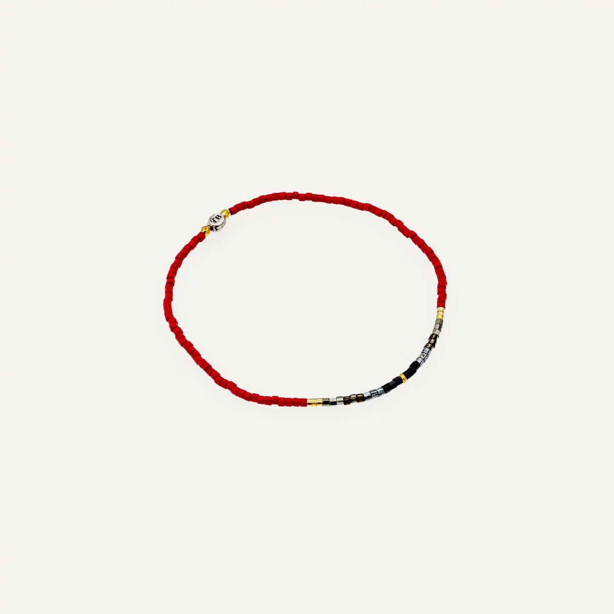 collier / bracelet ABBY 1 - Rouge - Têtes Blondes