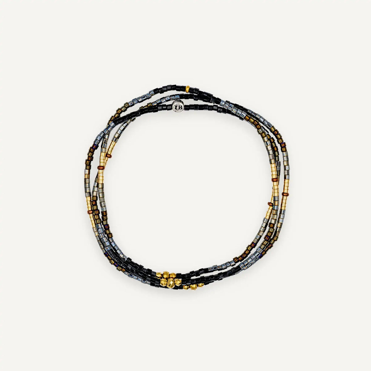 collier / bracelet ABBY 3 - Brun - Têtes Blondes