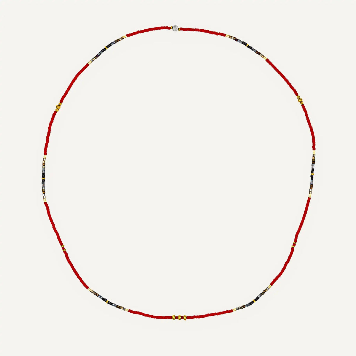 collier / bracelet ABBY 3 - Rouge - Têtes Blondes