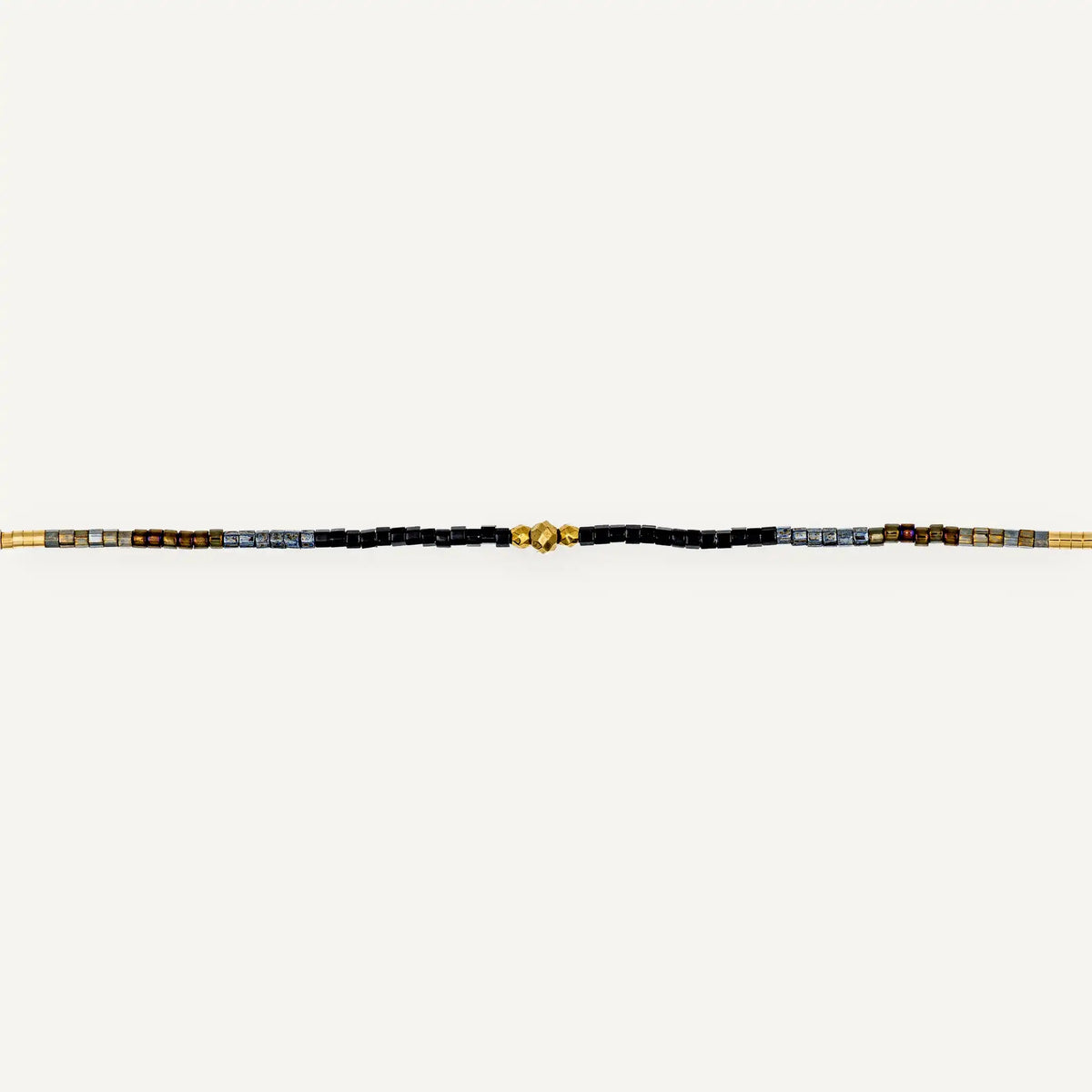 collier / bracelet ABBY 6 - Brun - Têtes Blondes