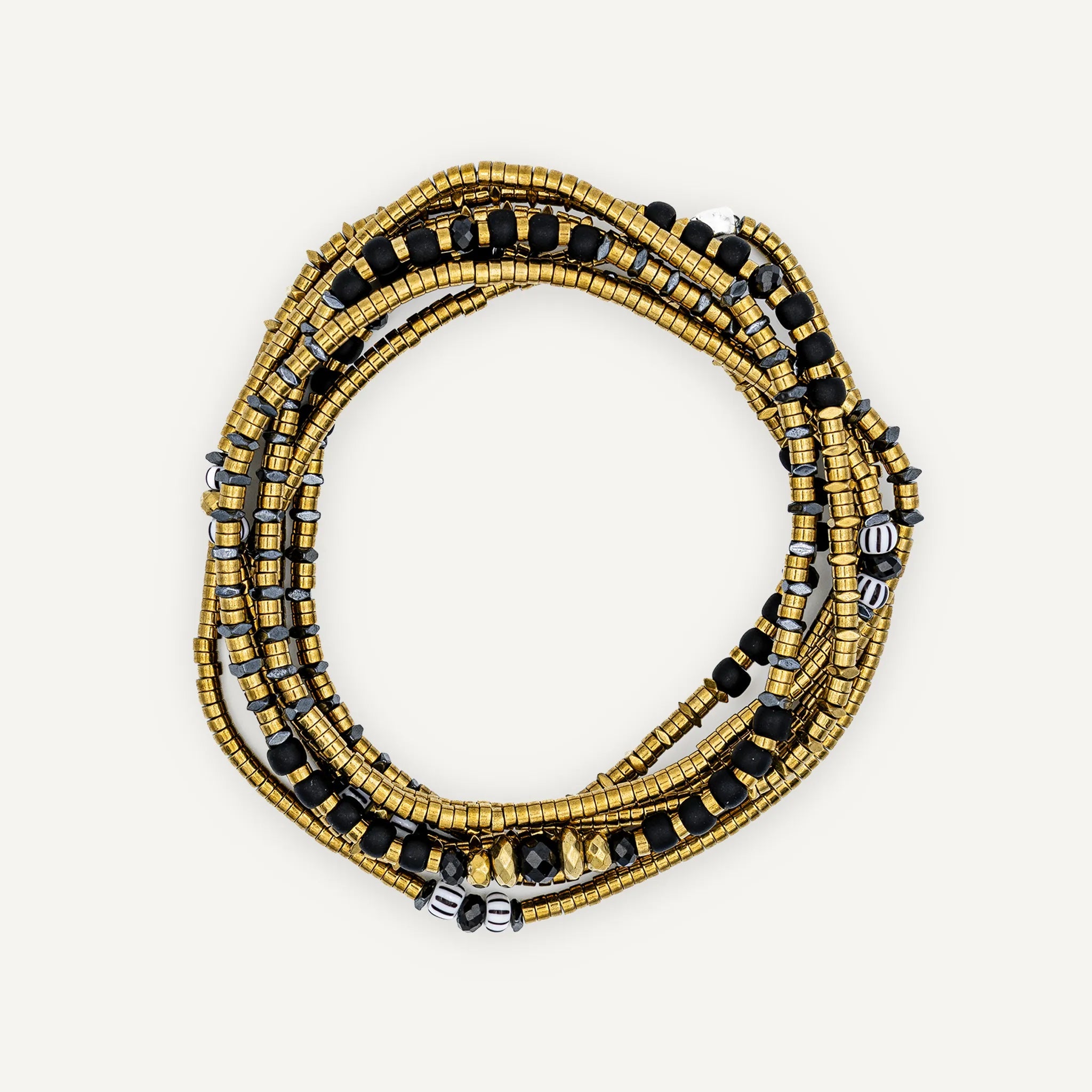 collier / bracelet ALICE 6 - Black - Têtes Blondes