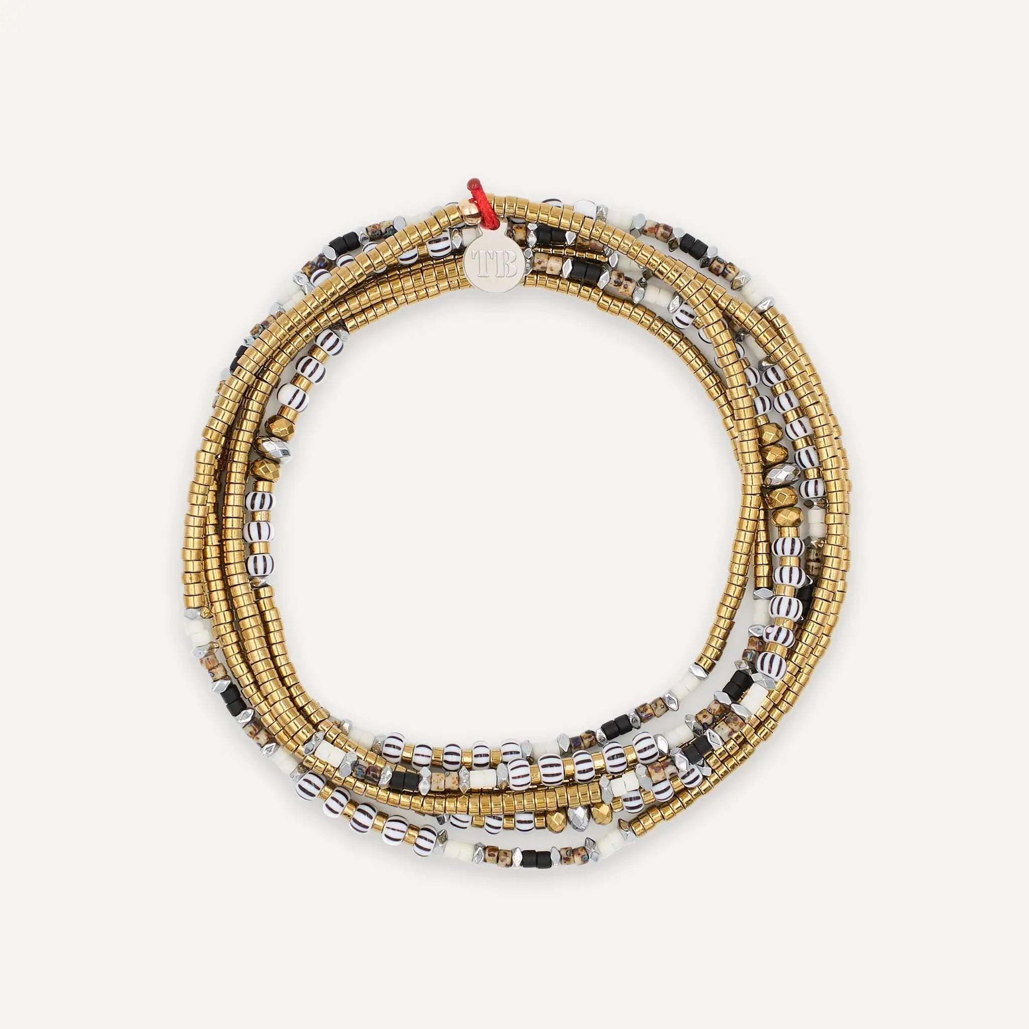 collier / bracelet ALICE 6 Slim - Gold & Coconut - Têtes Blondes