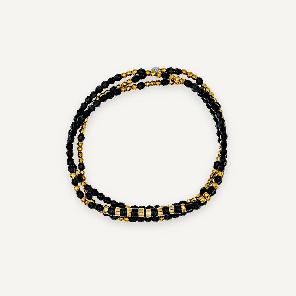 collier / bracelet ALINE 3 - Noir - Têtes Blondes