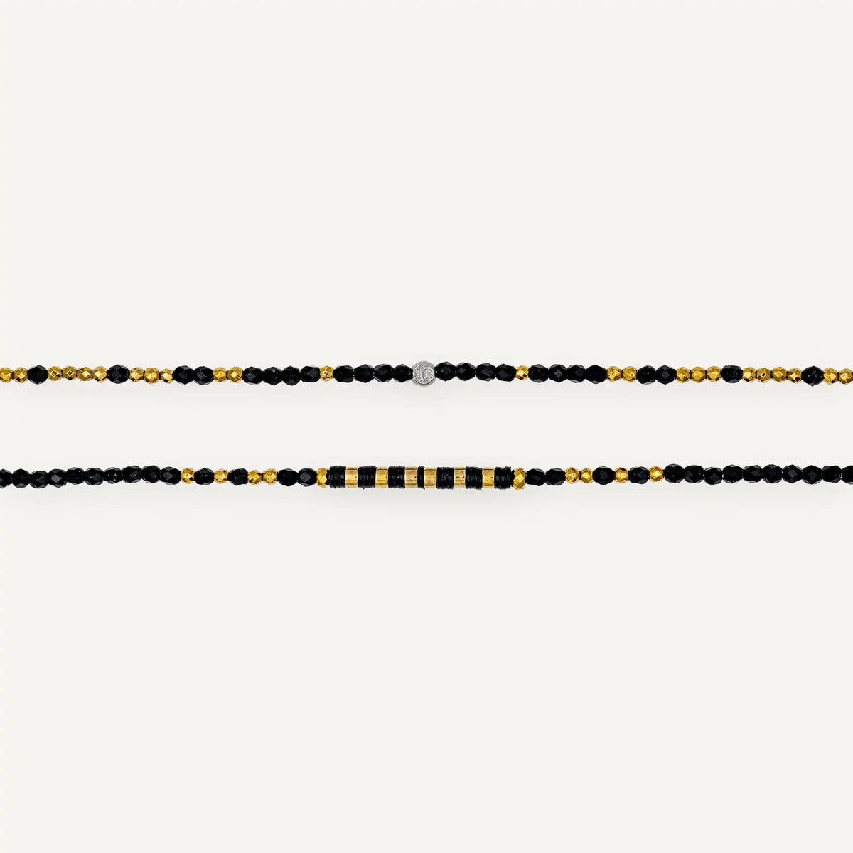 collier / bracelet ALINE 6 - Noir - Têtes Blondes
