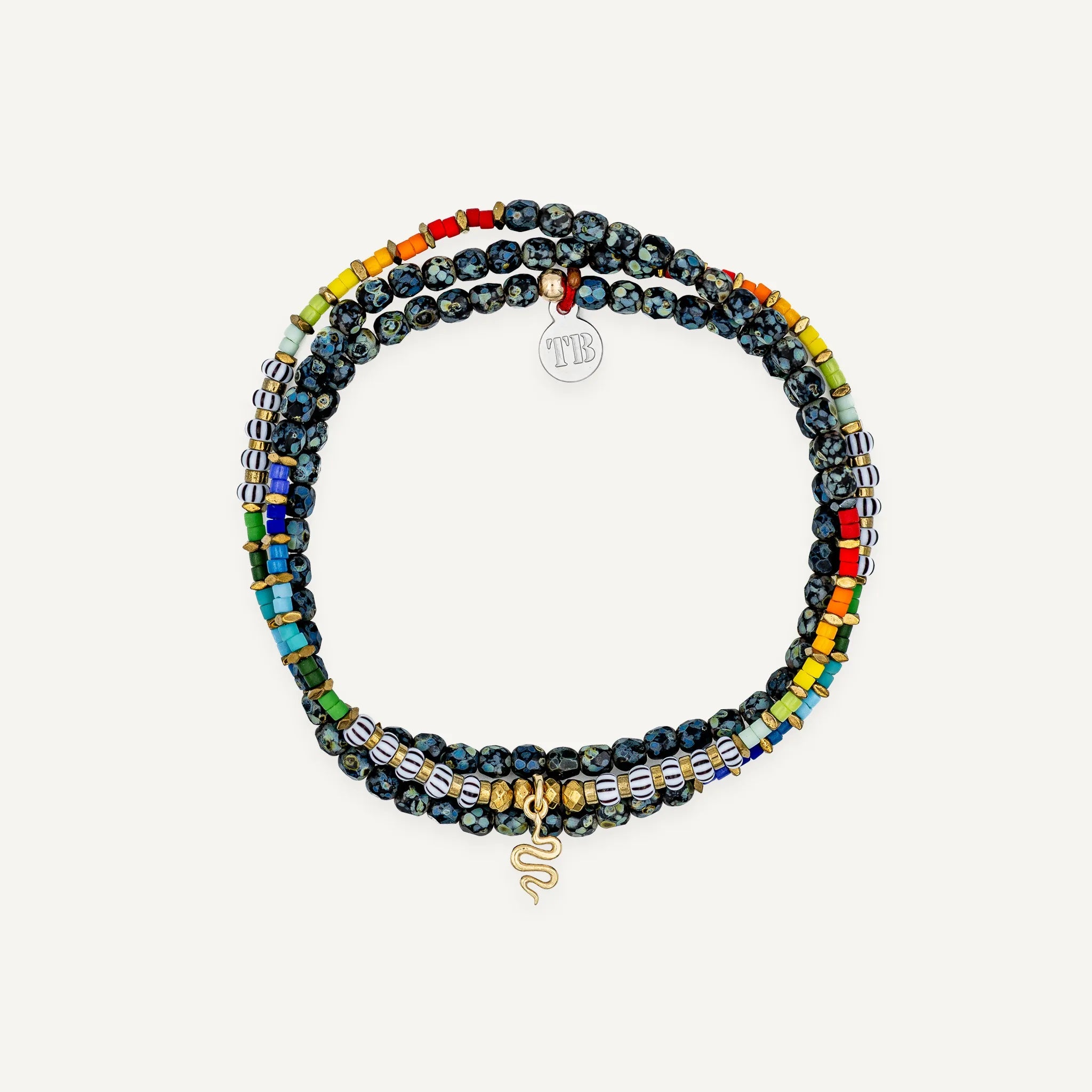 collier / bracelet ANA - Noir Rock Rainbow - Têtes Blondes