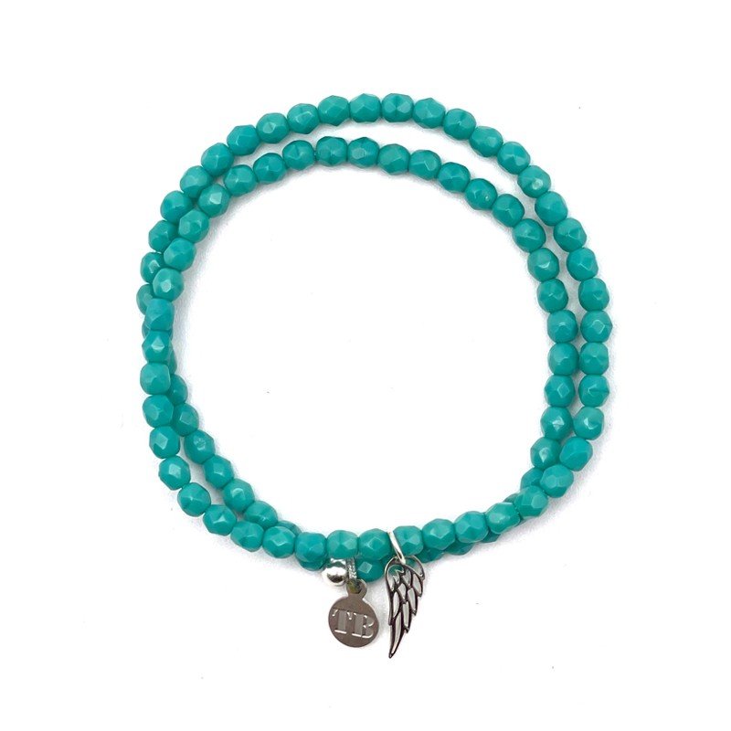 collier / bracelet ANGEL Turquoise - Têtes Blondes