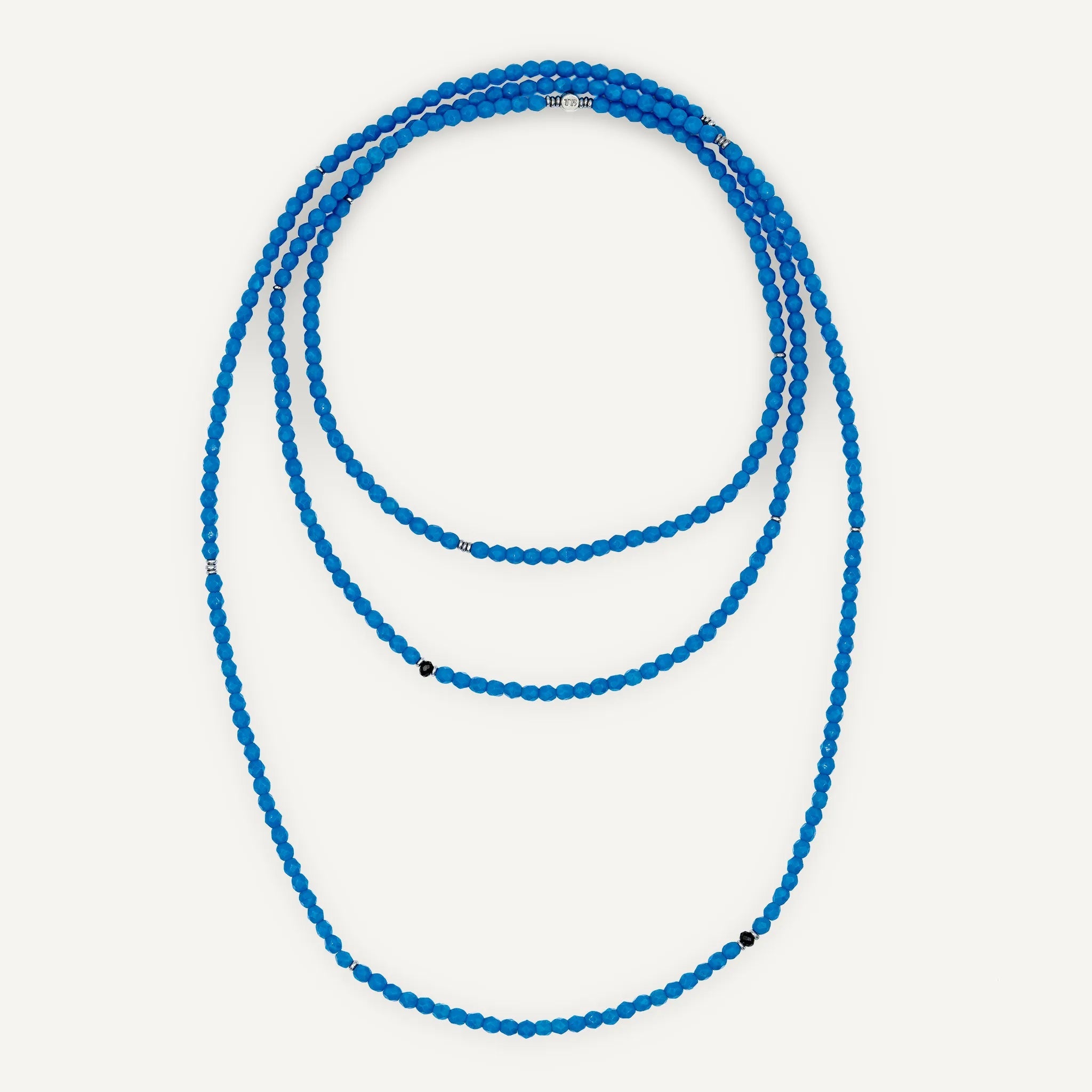 collier / bracelet ANNE - Bleu Azur - Têtes Blondes