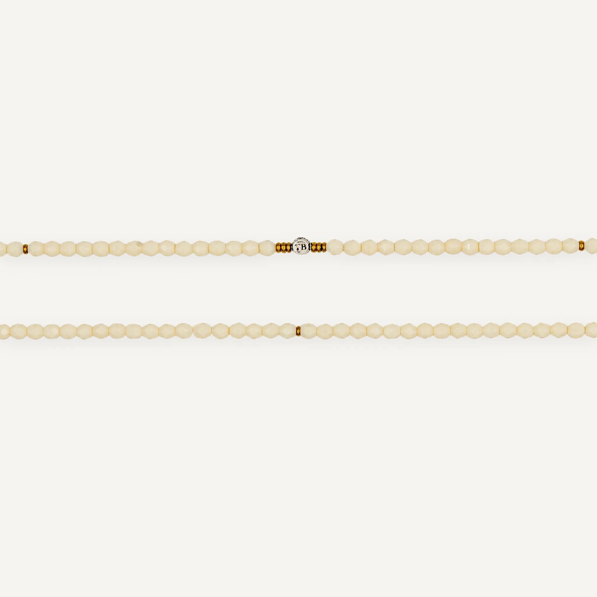 collier / bracelet ANNE - Vanille - Têtes Blondes