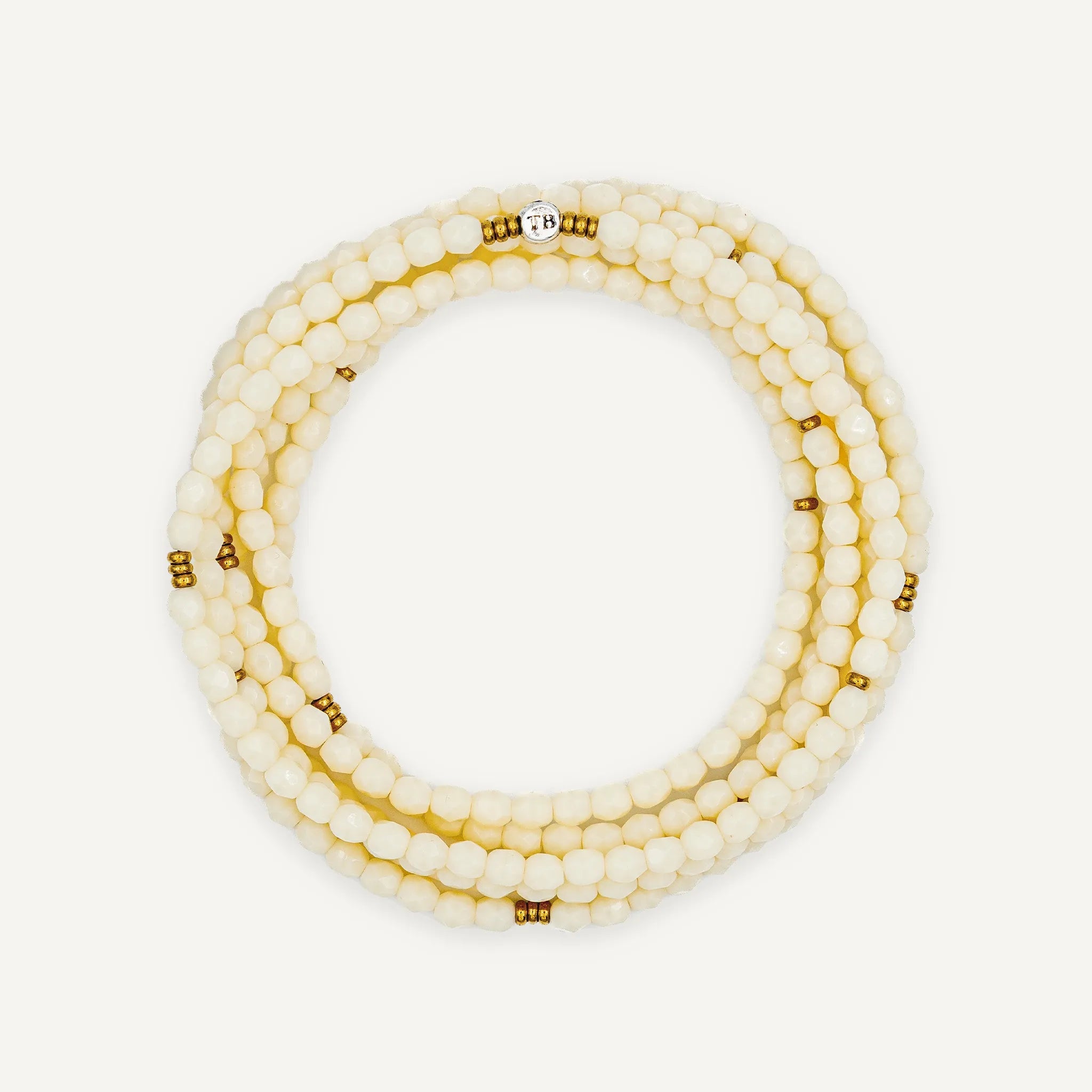 collier / bracelet ANNE - Vanille - Têtes Blondes