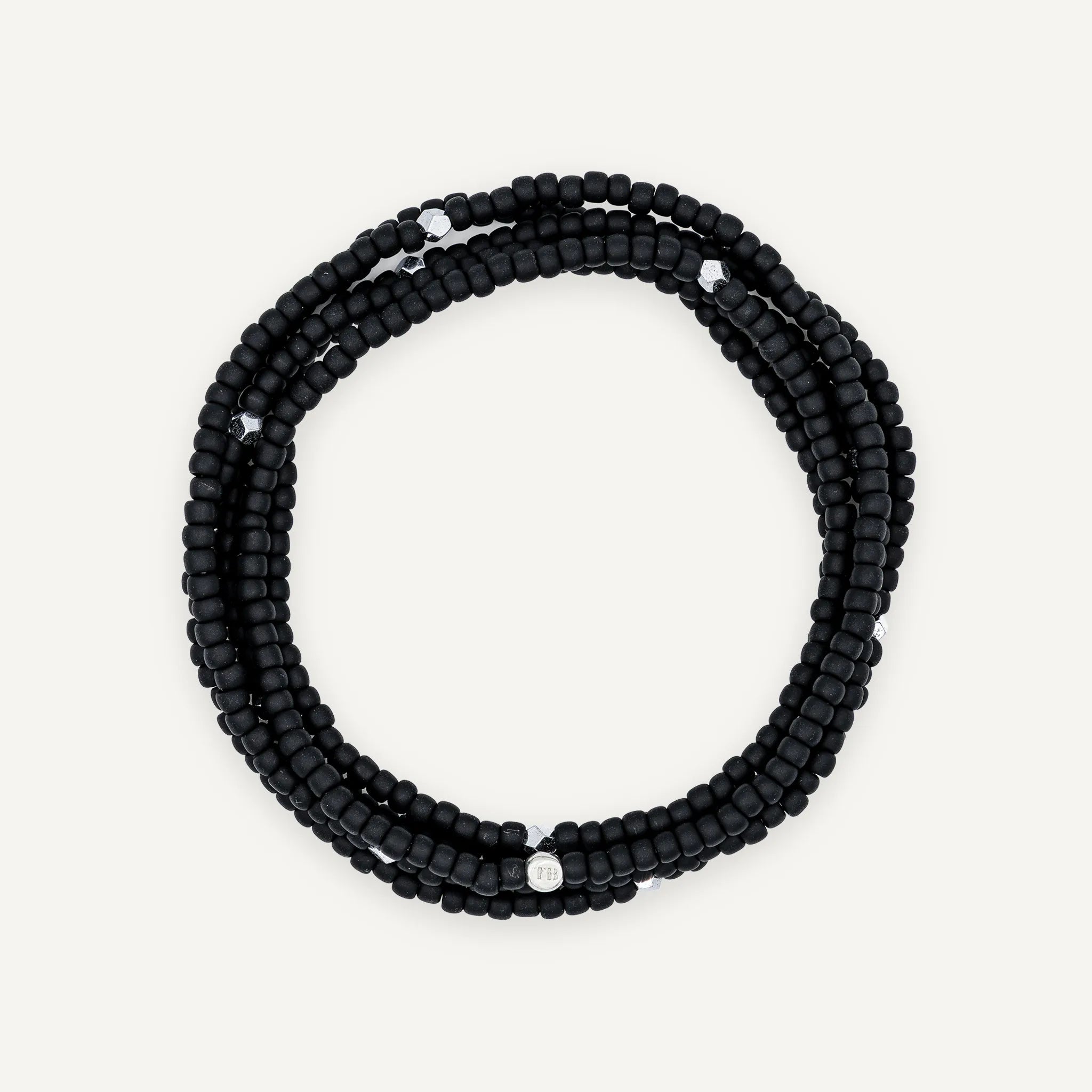 collier / bracelet ASPHALTE - Noir Mat - Têtes Blondes