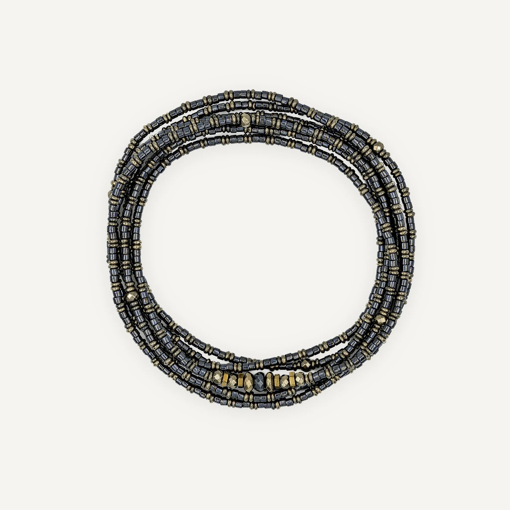 collier / bracelet AURA - Black Metal - Têtes Blondes