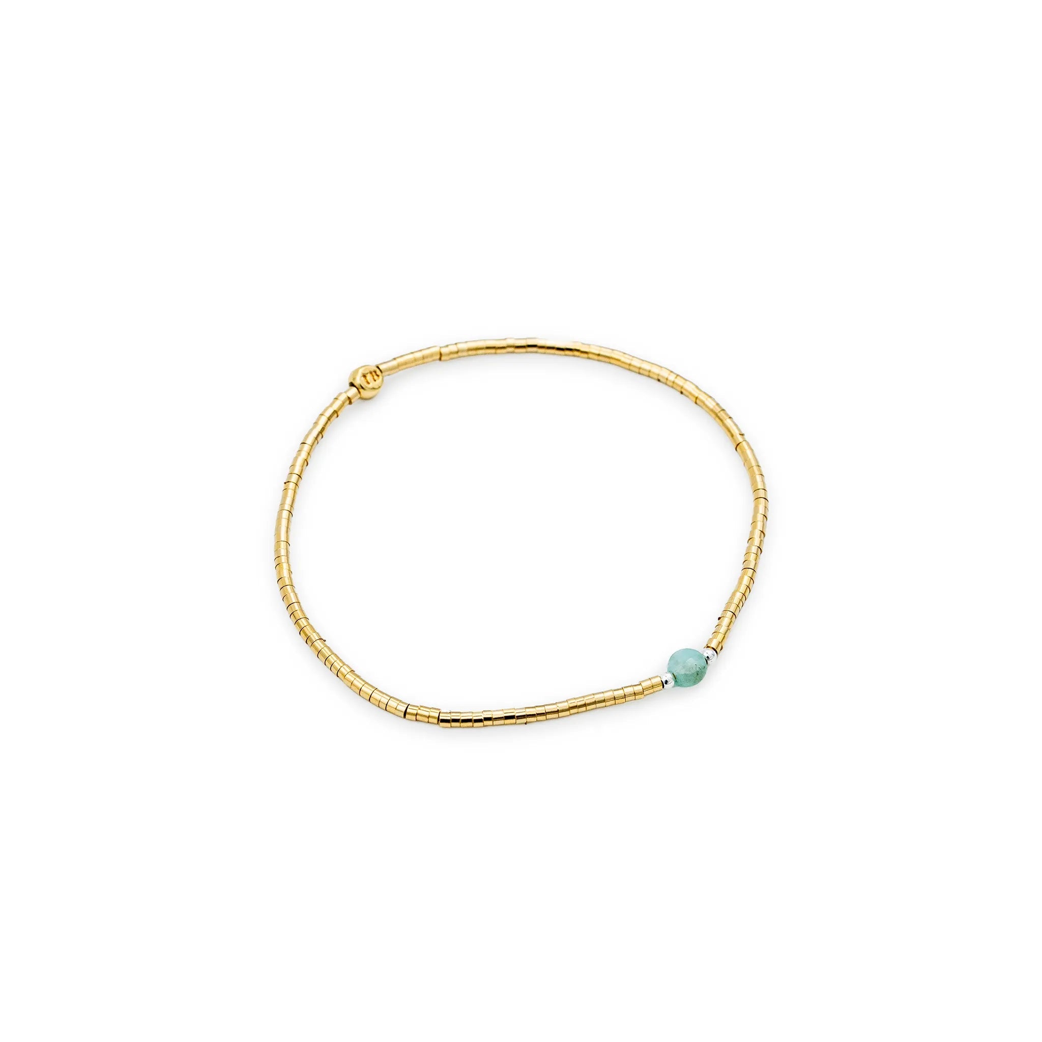 collier / bracelet AVA 1 - Amazonite - Têtes Blondes