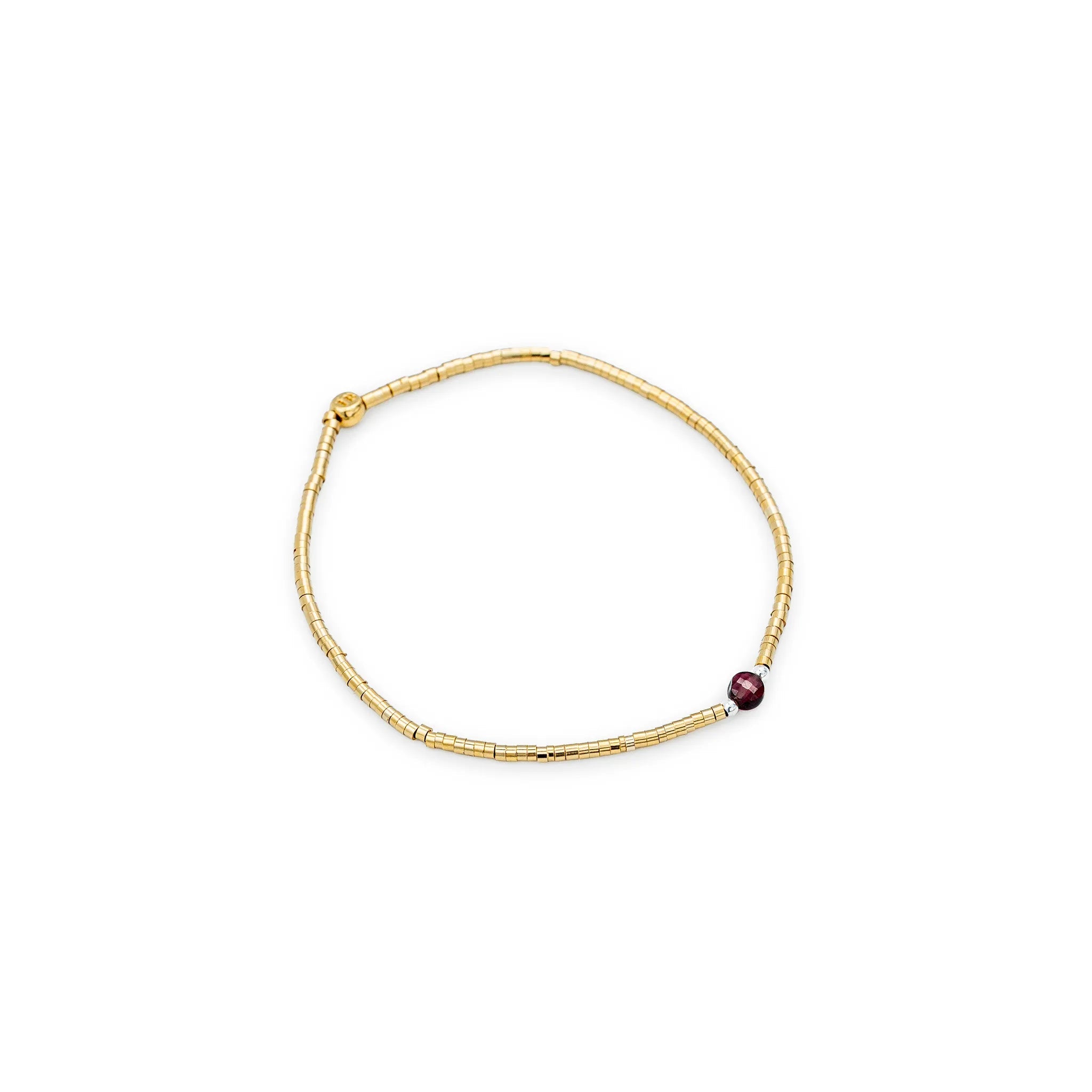 collier / bracelet AVA 1 - Grenat - Têtes Blondes