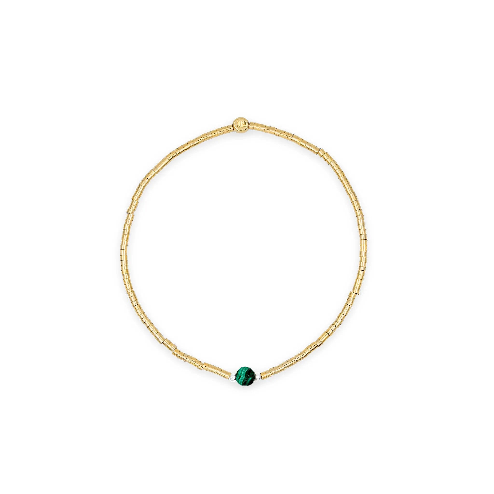 collier / bracelet AVA 1 - Malachite - Têtes Blondes