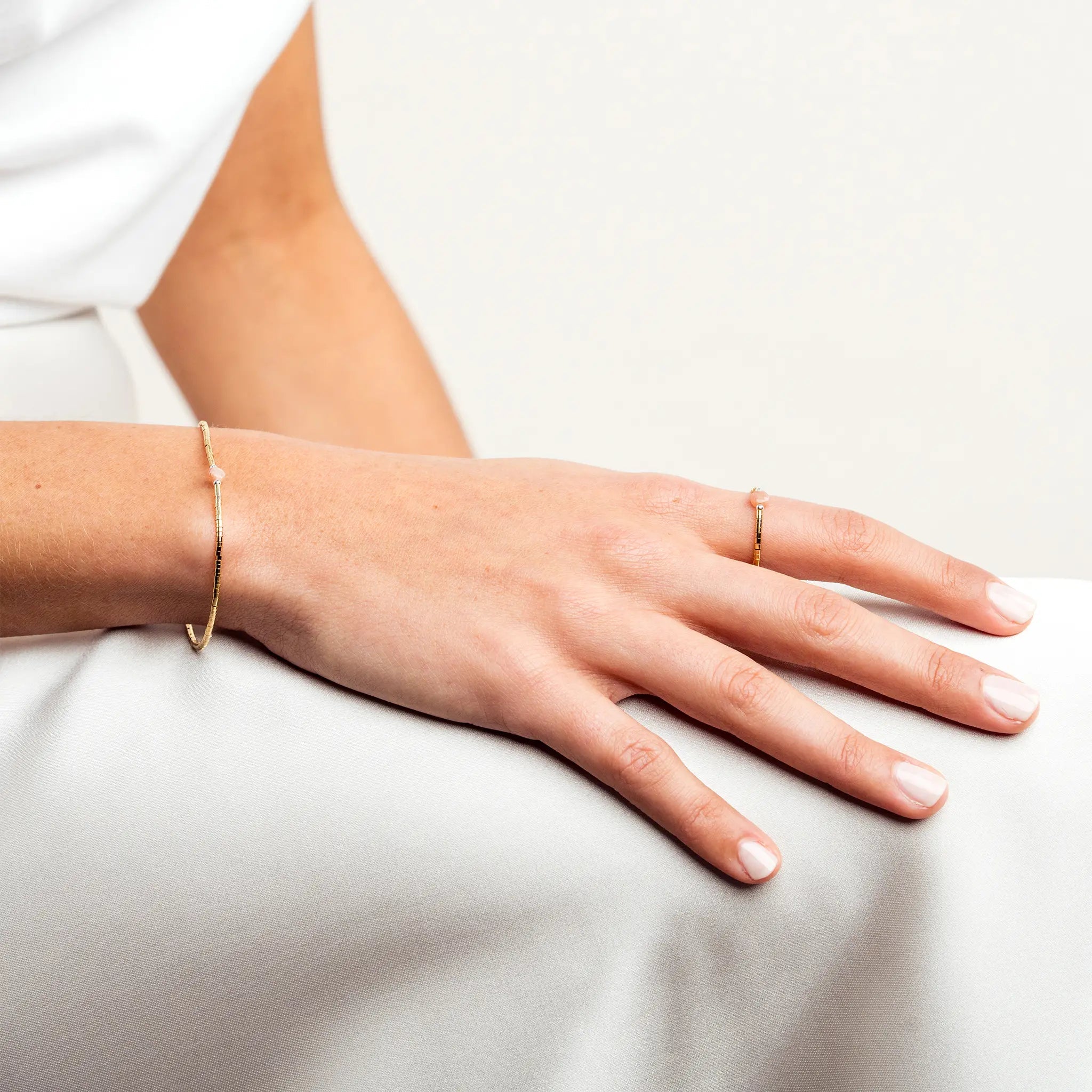 collier / bracelet AVA 1 - Pierre du soleil - Têtes Blondes