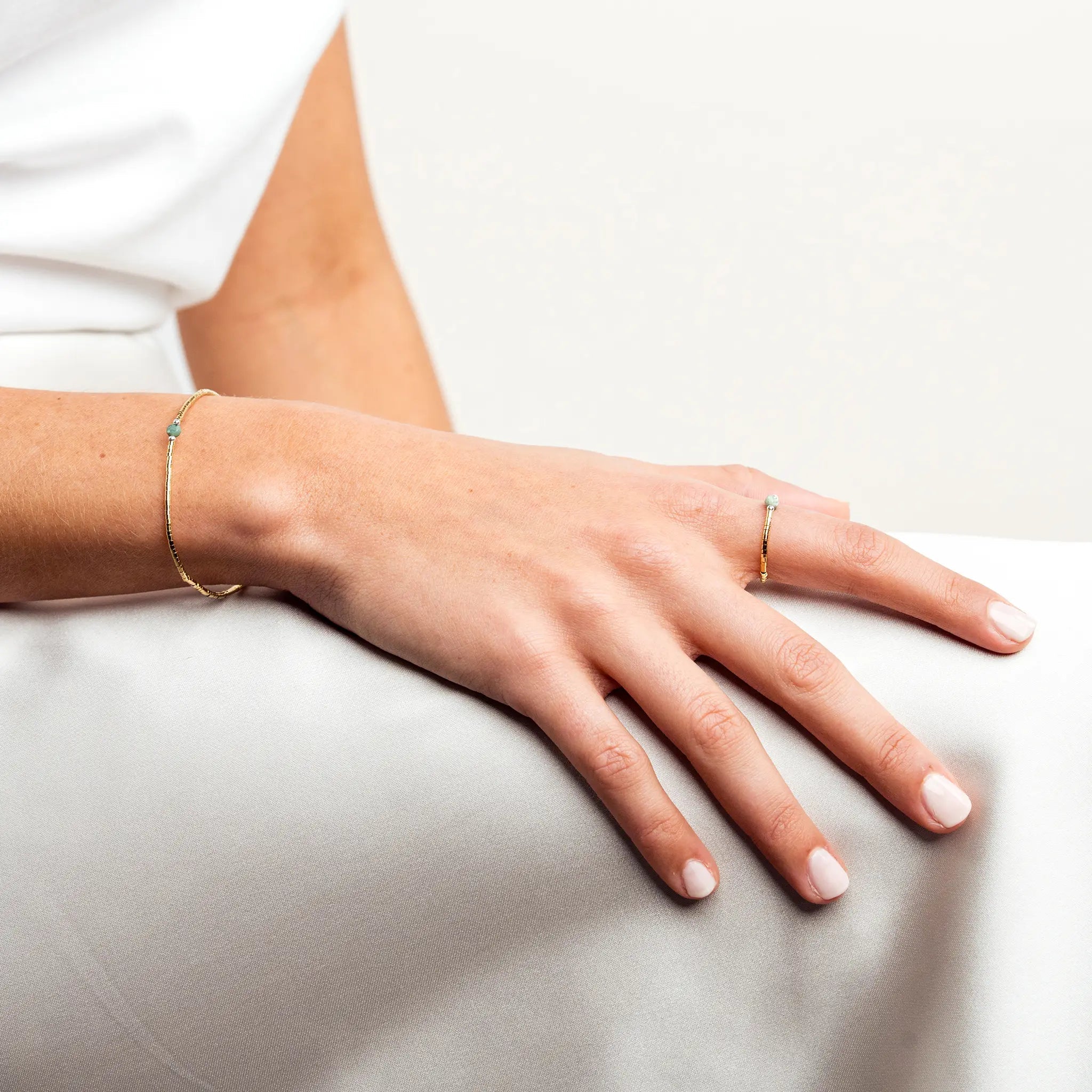 collier / bracelet AVA 1 - Turquoise d'Afrique - Têtes Blondes