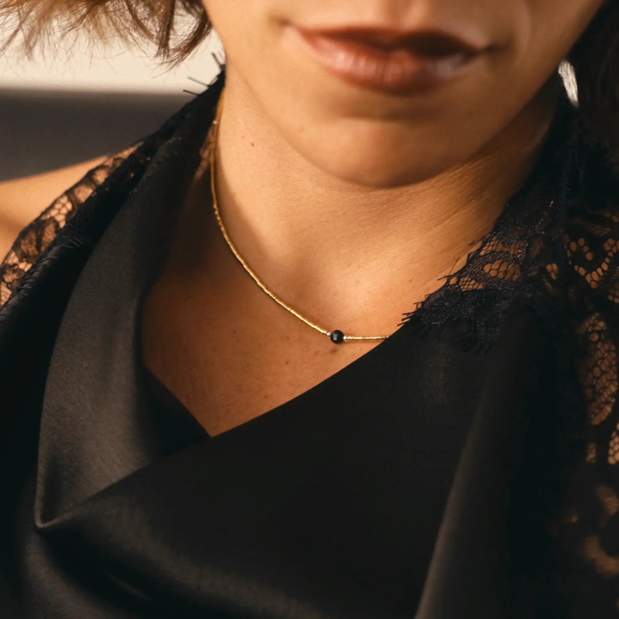 collier / bracelet AVA GOLD - Têtes Blondes