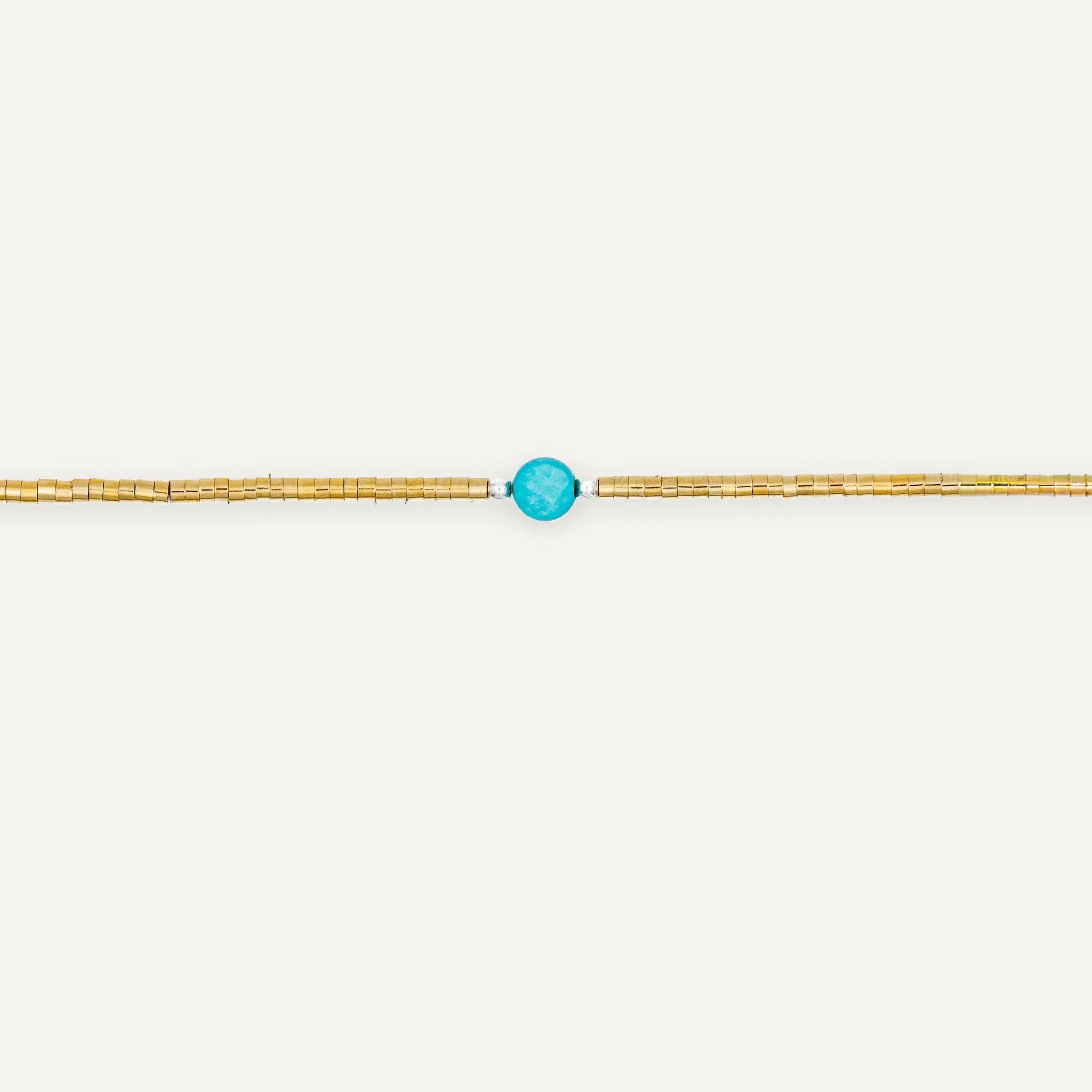 collier / bracelet AVA GOLD - Turquenite - Têtes Blondes