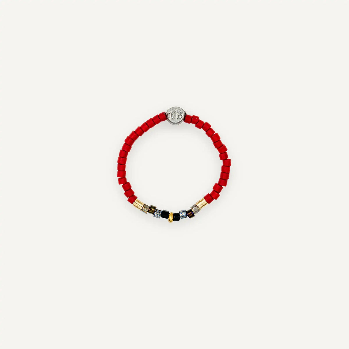 collier / bracelet Bague ABBY - Rouge - Têtes Blondes