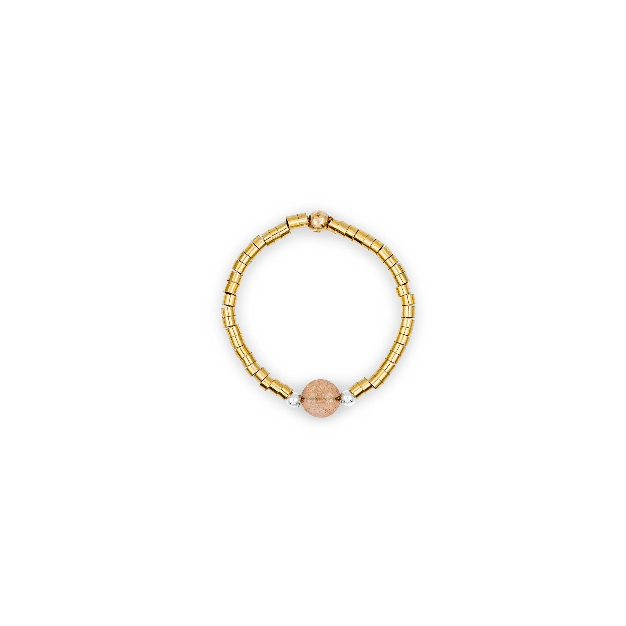 collier / bracelet BAGUE AVA - Pierre du soleil - Têtes Blondes