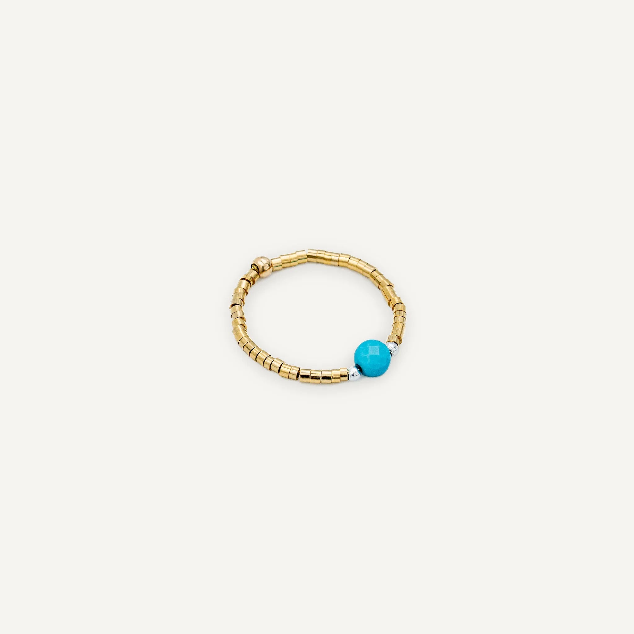 collier / bracelet BAGUE AVA - Turquenite - Têtes Blondes